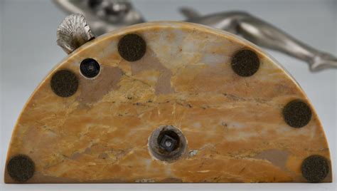 Art Deco Bronze Sculpture Of Dancing Nude With Birds Deconamic