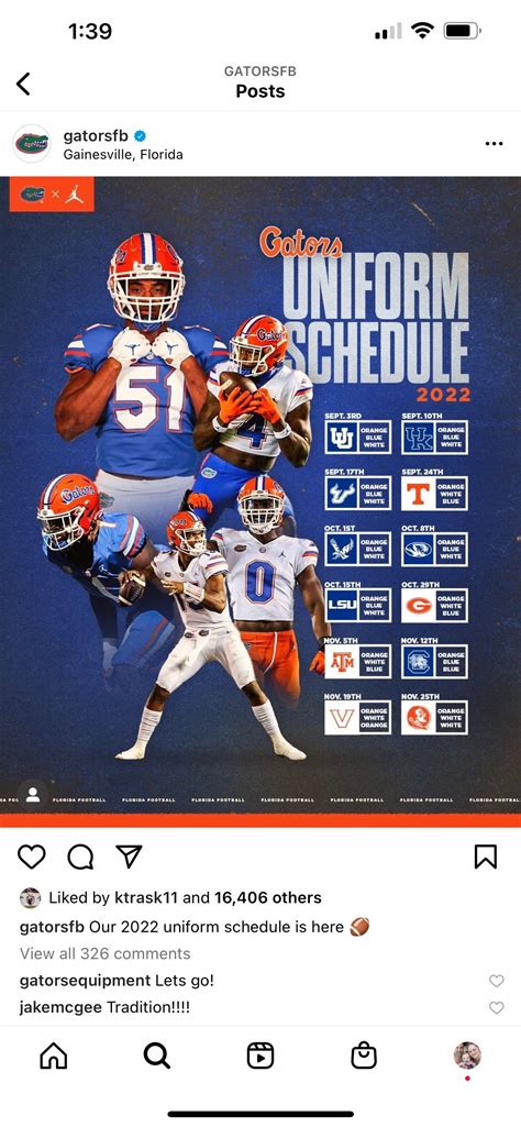 Gators wearing traditional home uniforms vs Kentucky