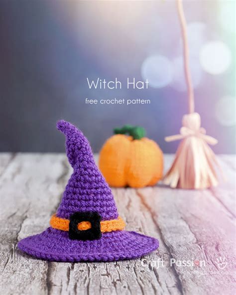 Free Crochet Witch Hat Pattern - For Dolls & Stuffed Animals