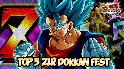 TOP 5 ZLR Dokkan Fest DOKKAN BATTLE YouTube