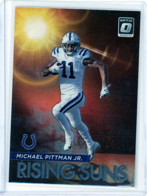 Panini Donruss Optic Michael Pittman Jr Rising Suns Rs Colts