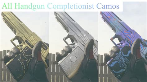 All Handgun Completionist Camos Call Of Duty Modern Warfare