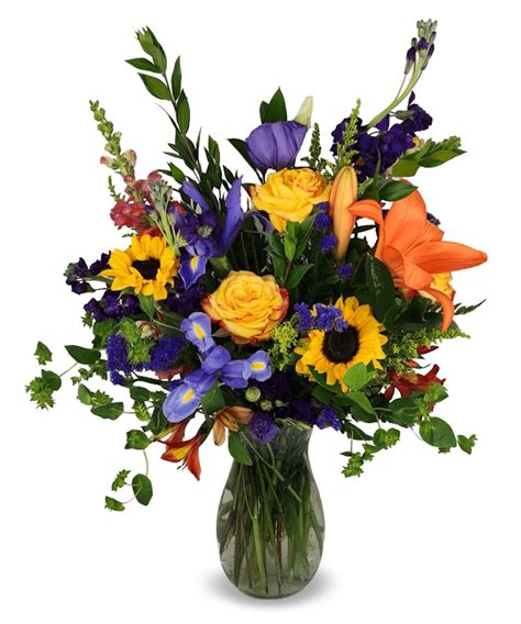 Color Me Yours Bright Mixed Flower Arrangement Minneapolis Delivery