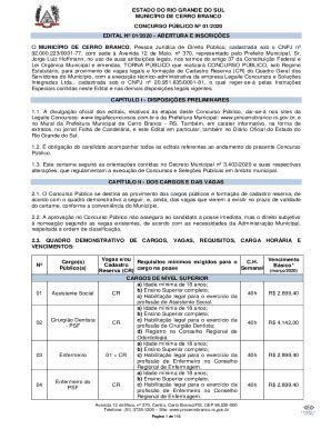 Fillable Online ESTADO DO RIO GRANDE DO SUL MUNICPIO DE CERRO Fax