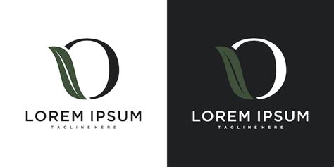 Premium Vector Initial Letter O With Leaf Logo Design Premium Vector