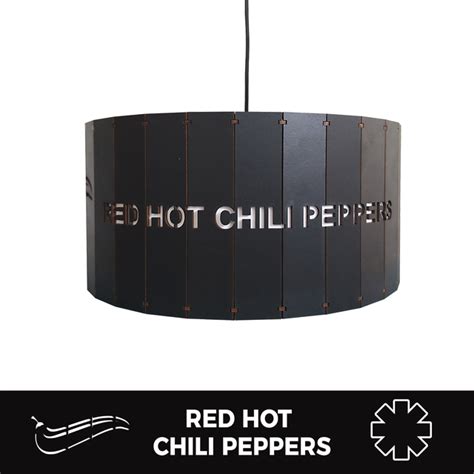 Luminária lustre redondo Red Hot Chili Peppers mdf 35cm FA