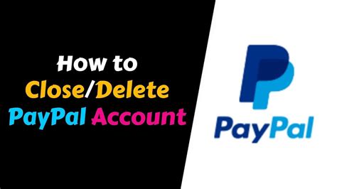 How To Delete Paypal Account Youtube