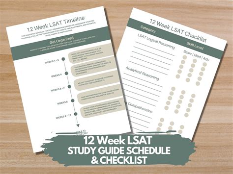 12 Week Lsat Study Schedule Lsat Study Guide Lsat Study Notes Lsat