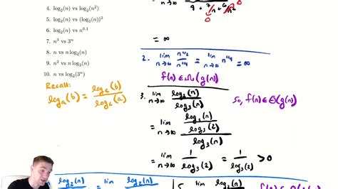 Asymptotic Notation More Limit Theorem Examples Youtube