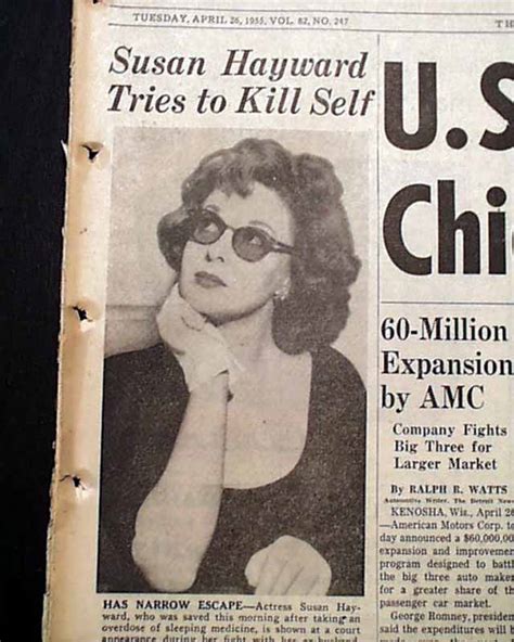 Susan Hayward Suicide Attempt