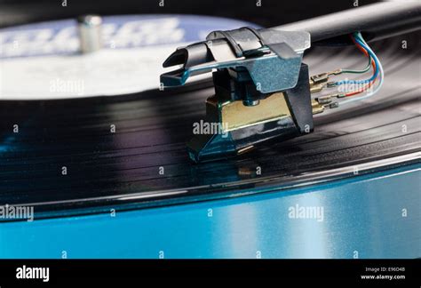 Vinyl analog record player cartridge and LP Stock Photo - Alamy