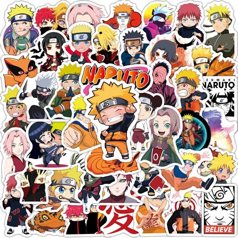 Naruto Waterproof Sticker 50100 Pcs Ghibli Store