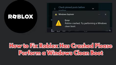 How To Fix Roblox Has Crashed Please Perform A Windows Clean Boot Izoate