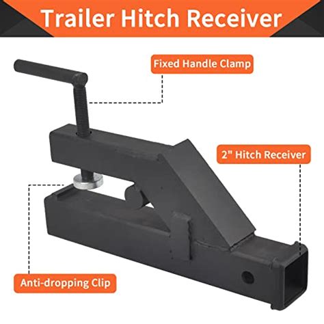 Snapklik TBAPFS Steel Clamp Trailer Hitch Riser Mount Receiver