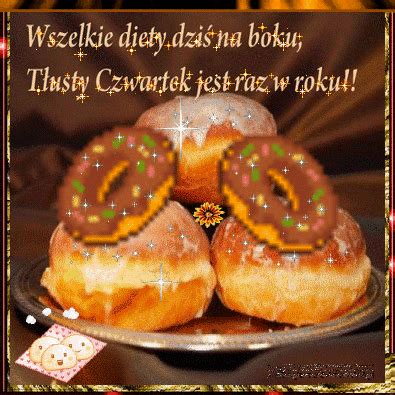 P Czki I Donuty Na T Usty Czwartek Gify I Obrazki Na Gifyagusi Pl