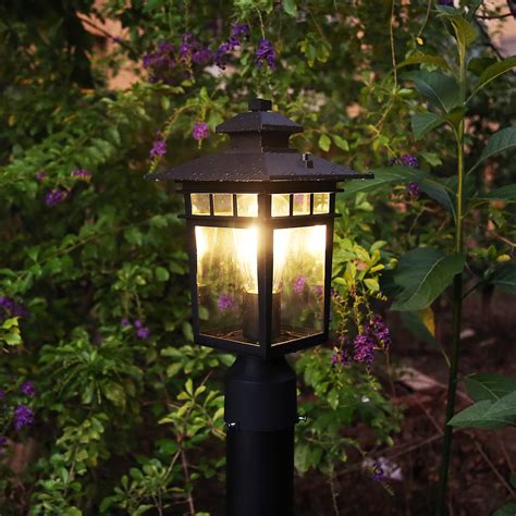 Tosalhql Outdoor Post Lights Modern Elegant Lamp Post Light Fixture ...