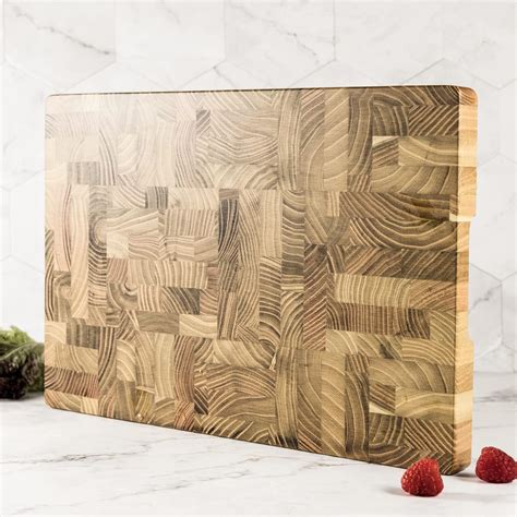 Bill.F Wooden Chopping Board 36cm X 24cm X 2.5cm Thick Teak Cutting