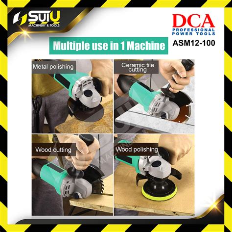 DCA ASM12 100 4 Angle Grinder 850W 13000rpm Kuala Lumpur KL