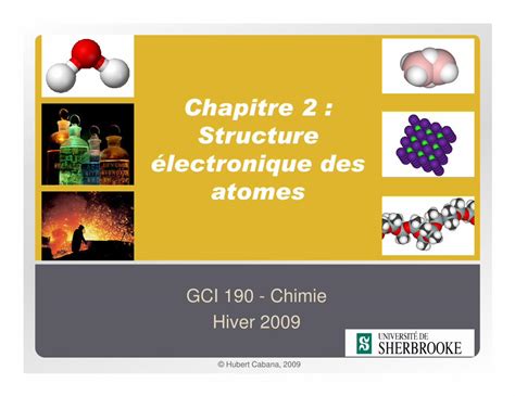 Pdf Chapitre Structure Lectronique Des Atomescours Examens Org