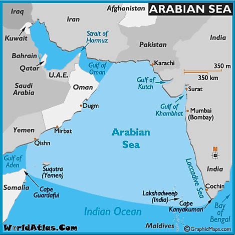 Arabian Sea Area Map