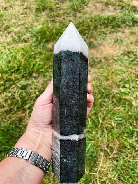 Lb Tai Chi Jasper Aka Yin Yang Stone Obelisk Pillar Tower Etsy