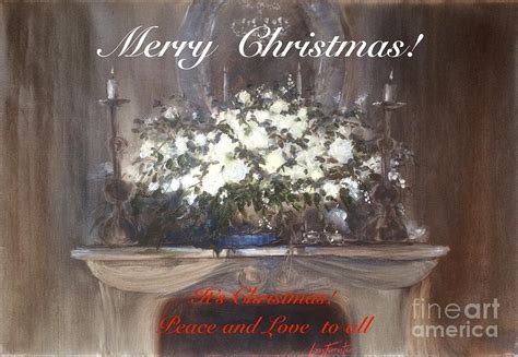 Christmas Mantlepiece Painting By Lizzy Forrester Fine Art America