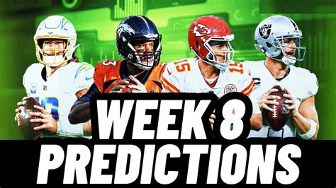 Nfl Week 8 Predictions Youtube