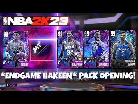 ENDGAME HAKEEM OLAJUWON PACK OPENING NBA 2K23 MYTEAM YouTube