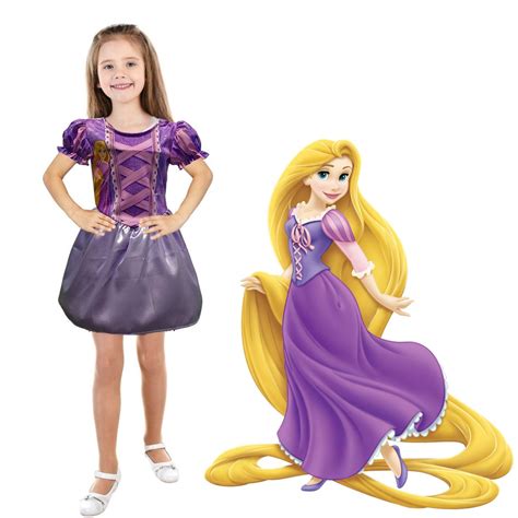 Fantasia Princesa Rapunzel Básica Para Meninas Original Disney
