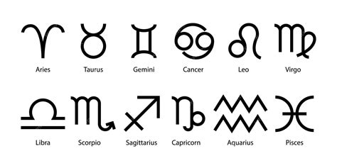 Premium Vector Zodiac Signs Setcapricorn Aquarius Pisces Aries Taurus