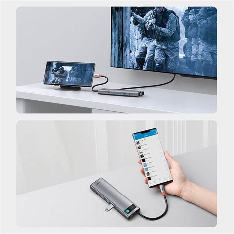 Док-станция адаптер Baseus 11 in 1 Type-C Multifunctional HUB Docking ...