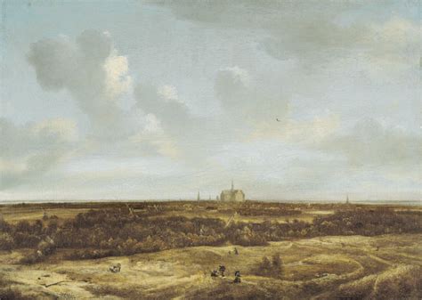 Attributed To Jan Vermeer Van Haarlem A View Of Haarlem With The St