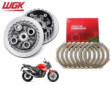 Kit Embreagem Disco Cubo Plato Wgk Ys Fazer Xtz Lander Tenere