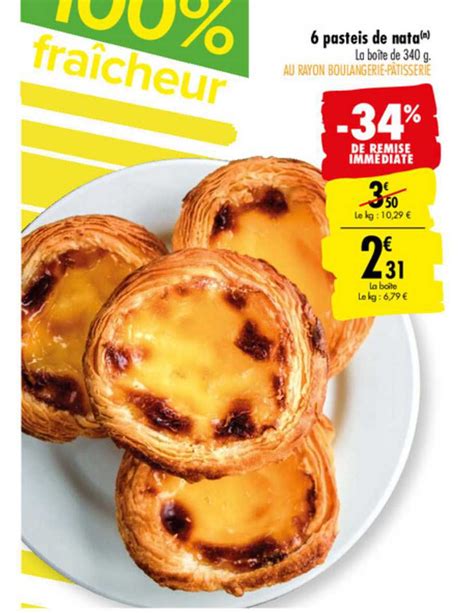 Promo Pasteis De Nata De Remise Imm Diate Chez Carrefour