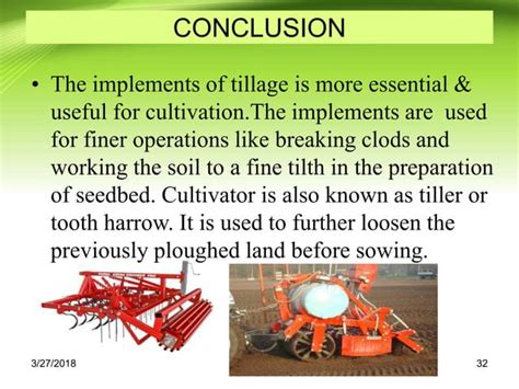 Secondary Tillage implements & their uses in Agriculture | PPT