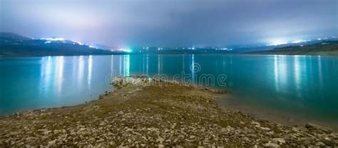 Swamp in the cloudy night stock image. Image of sand - 168904287