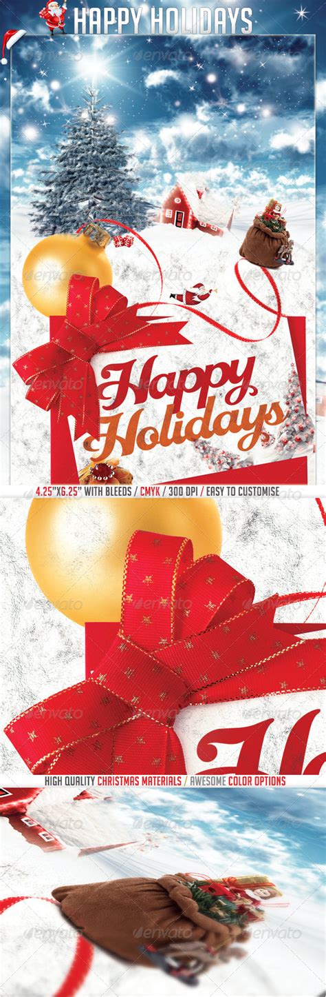 Happy Holidays Flyer Template Free | williamson-ga.us