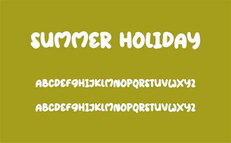 Summer Holiday Free Font