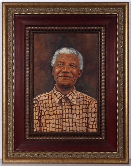 D Michael Portrait Of Nelson Mandela Mutualart