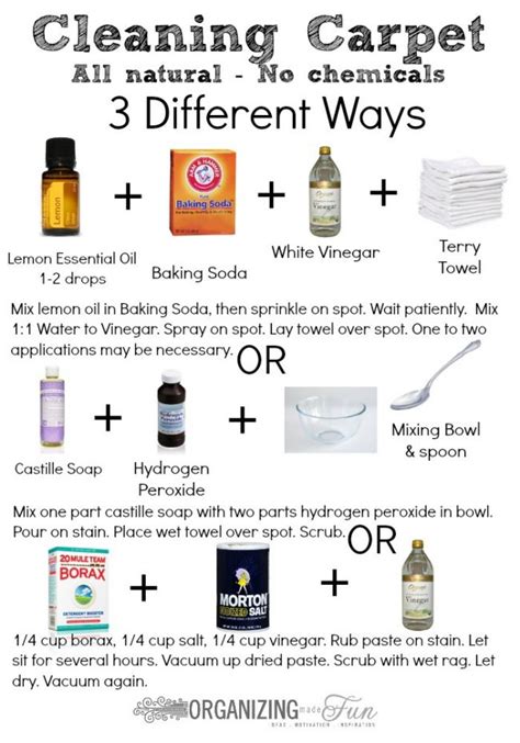 how to clean carpet with baking soda and vinegar