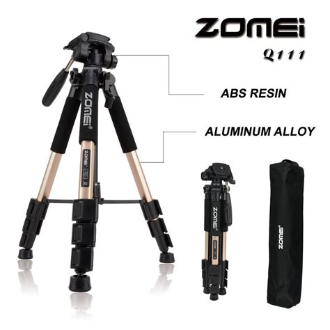 Trépied Professionnel Portable ZOMEI Q111 RENTIERS ANONYMES SHOP