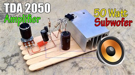 TDA2050 Amplifier Circuit Diagram DIY Powerful Bass YouTube