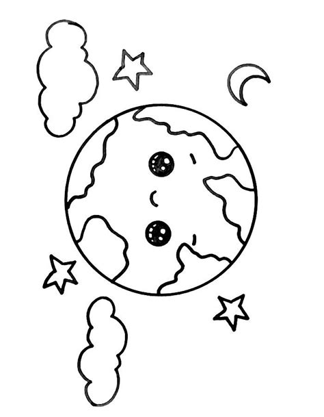 Earth Coloring Pages (Free Printable PDF)