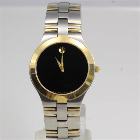 Mens Movado Museum Two Tone Watch Property Room