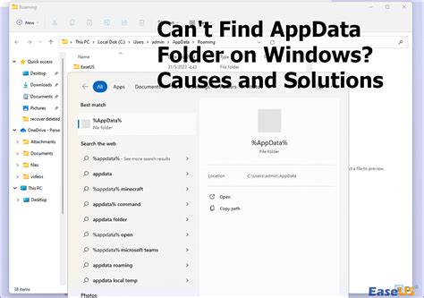 Can T Find Appdata Folder On Windows Recovery Is Here