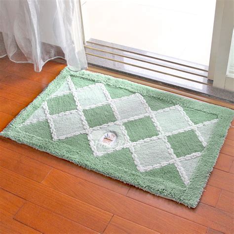 Bath Mats Green/Brown/Yellow/Grey Non Slip Soft Absorbent