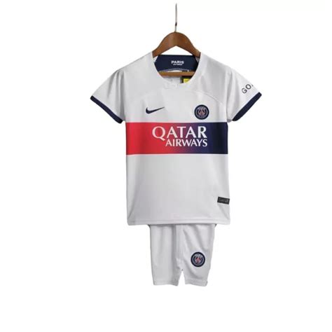 Kit Infantil Paris Saint Germain Psg Away Camisa Short Jordan