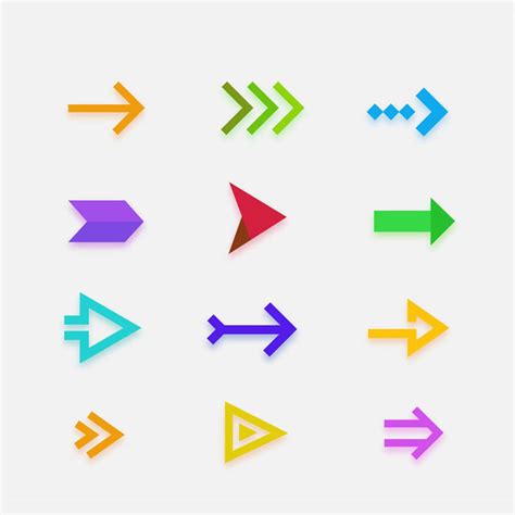 12 Coloured Arrows Ai