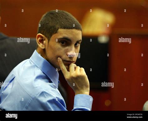 Michael Salas Glances Around The Courtroom In St Augustine Fla