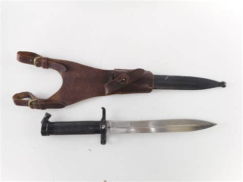 Swedish M1896 Knife Bayonet With Scabbard And Frog